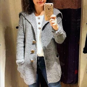 Free People Taffy Sweater Cardi Size Medium Grey
